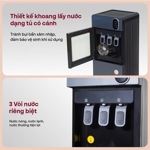 Cây nước nóng lạnh cao cấp Fujihome WD11ES 3 vòi, bình nước âm 3