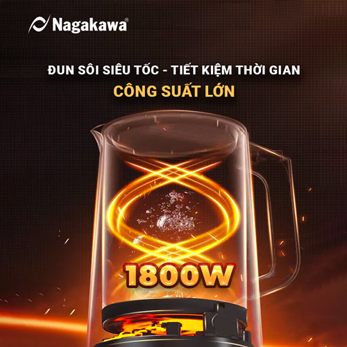 Ấm siêu tốc 1.8L Nagakawa NAG0319 3