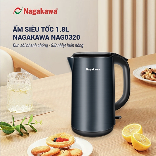 Ấm siêu tốc 1.8L Nagakawa NAG0320 6