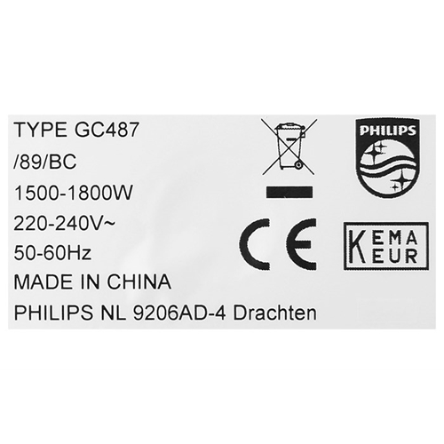 Bàn ủi hơi nước đứng Philips GC487 1800W 9