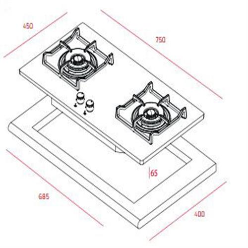 Bếp ga TEKA GVI 75 2G AI AL 2TR 2