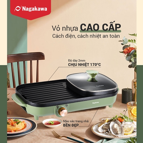 Bếp lẩu nướng điện Nagakawa NAG3104 11