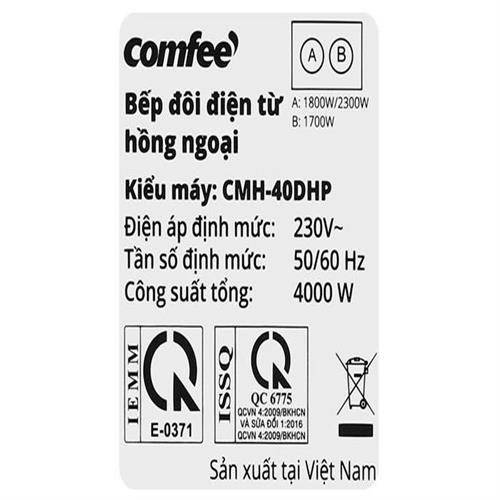 Bếp từ hồng ngoại lắp âm Comfee CMH-40DHP 9