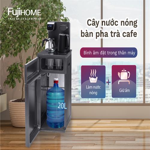 Cây nước làm nóng bình âm kết hợp bàn pha trà, cafe Fujihome TB110E-H 2