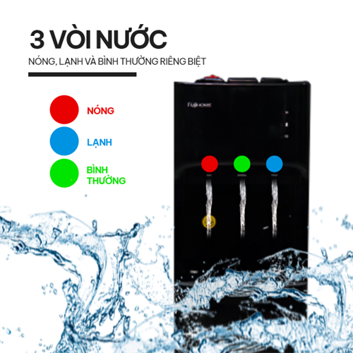 Cây nước nóng lạnh bình âm cao cấp Fujihome WD606C 3