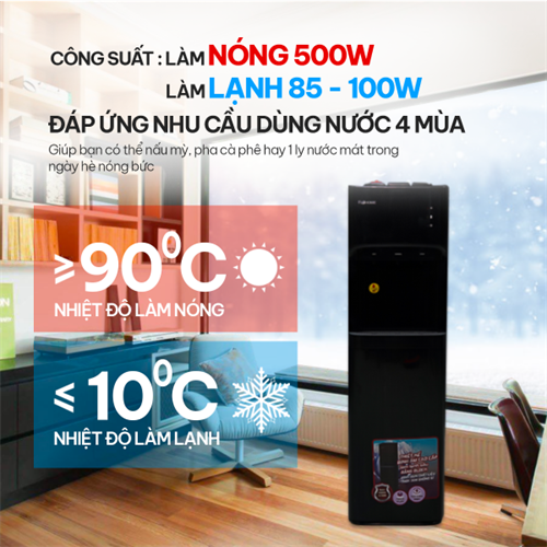 Cây nước nóng lạnh bình âm cao cấp Fujihome WD606C 5