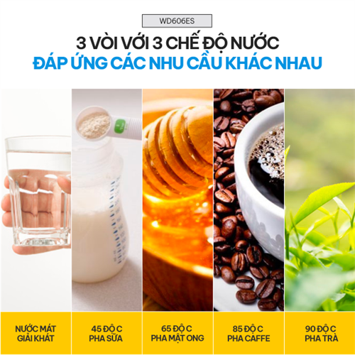 Cây nước nóng lạnh bình âm cao cấp Fujihome WD606ES 8