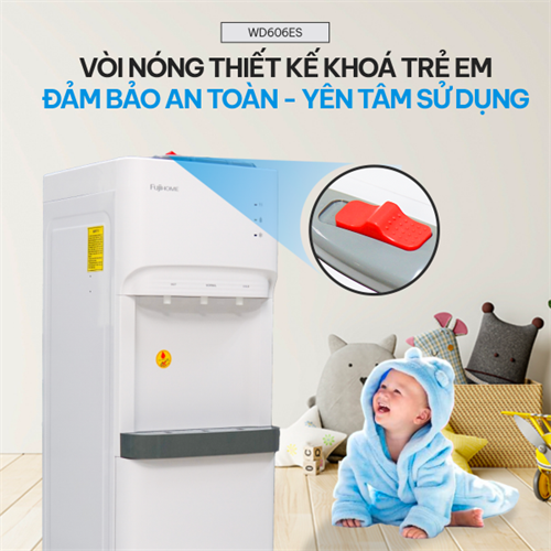 Cây nước nóng lạnh bình âm cao cấp Fujihome WD606ES 7