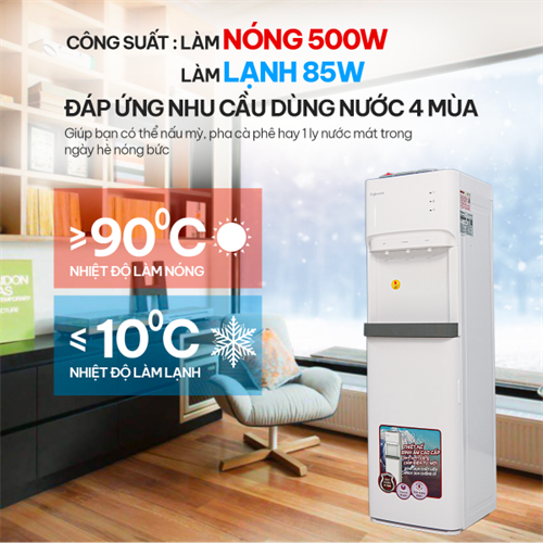 Cây nước nóng lạnh bình âm cao cấp Fujihome WD606ES 2