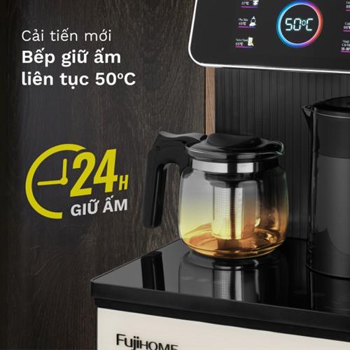 Cây nước nóng lạnh bình âm kết hợp bàn pha trà, cafe Fujihome TBD22 9