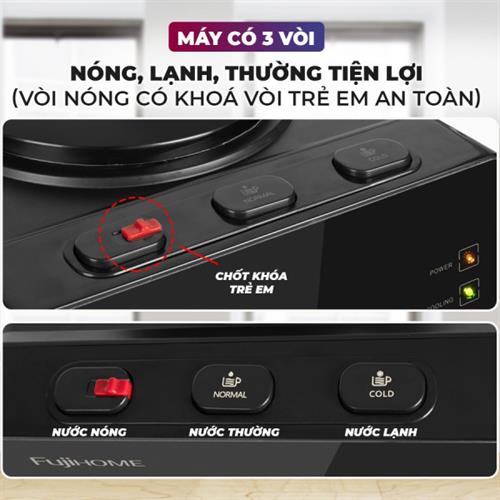 Cây nước nóng lạnh FUJIHOME WD61E 6