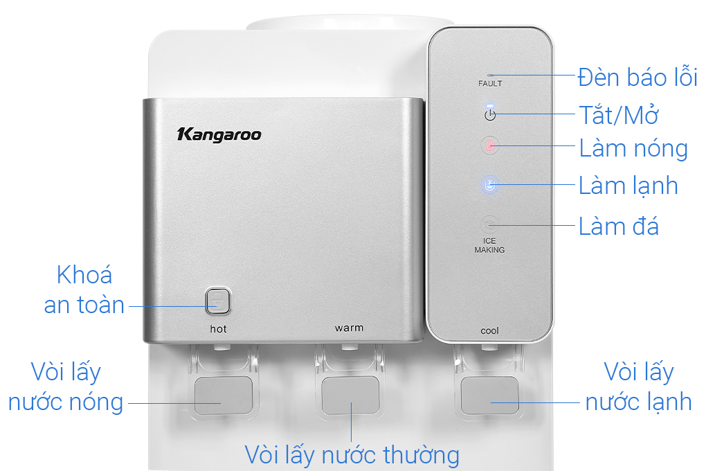 Cây nước nóng lạnh Kangaroo KG65A3 720W 5