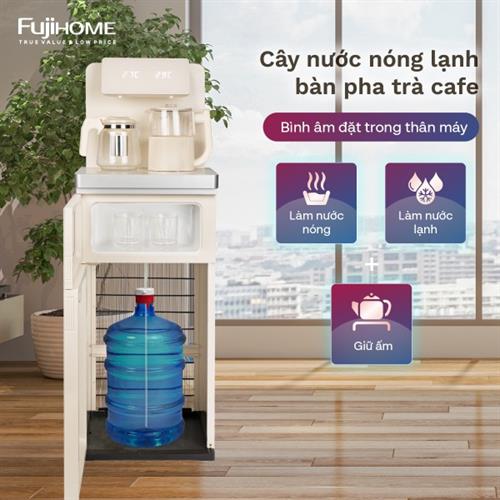 Cây nước nóng lạnh kết hợp bàn pha trà, cafe Fujihome TB -231C 7