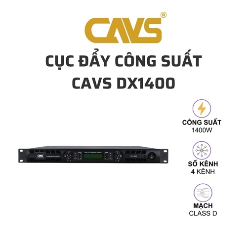 Cục đẩy công suất CAVS DX1400 (4 kênh, class D, 1400W) 1