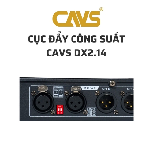 Cục đẩy công suất CAVS DX2.26 (2 kênh, class D, 2600W) 2