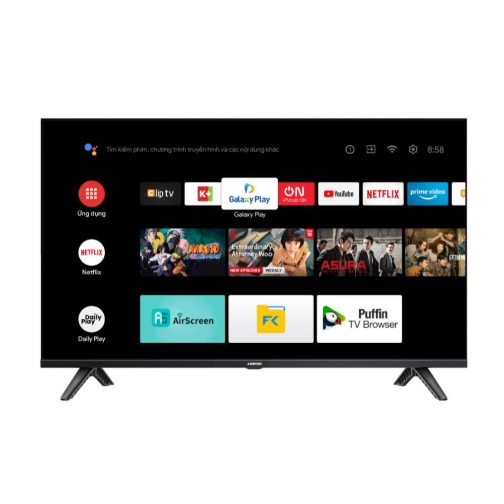 Google Tivi Asanzo 32EX8 32 inch , HÀNG CHÍNH HÃNG