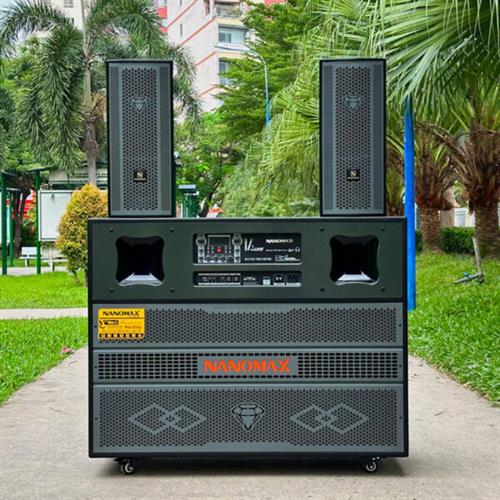 Loa Kéo Bình & Điện Nanomax Pro-215A Bass Đôi 40cm 2250w 4