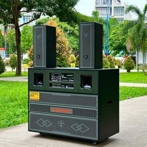 Loa Kéo Bình & Điện Nanomax Pro-215A Bass Đôi 40cm 2250w 2