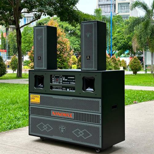 Loa Kéo Bình & Điện Nanomax Pro-215A Bass Đôi 40cm 2250w 5