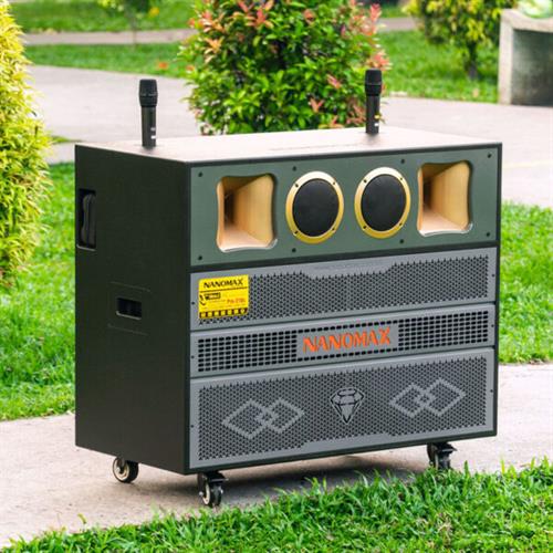 Loa Kéo Bình & Điện Nanomax Pro-218C Bass Đôi 50cm 3000w 2