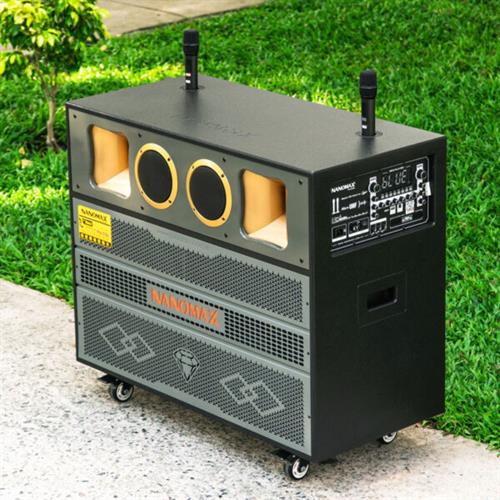 Loa Kéo Bình & Điện Nanomax Pro-218C Bass Đôi 50cm 3000w 6