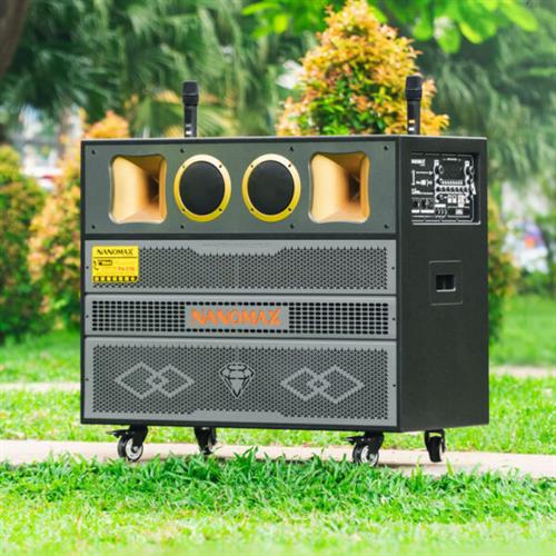 Loa Kéo Bình & Điện Nanomax Pro-218C Bass Đôi 50cm 3000w 4