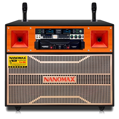 Loa Kéo Điện Nanomax Pro-908 Bass Đôi 40cm Công Suất 2400W Karaoke
