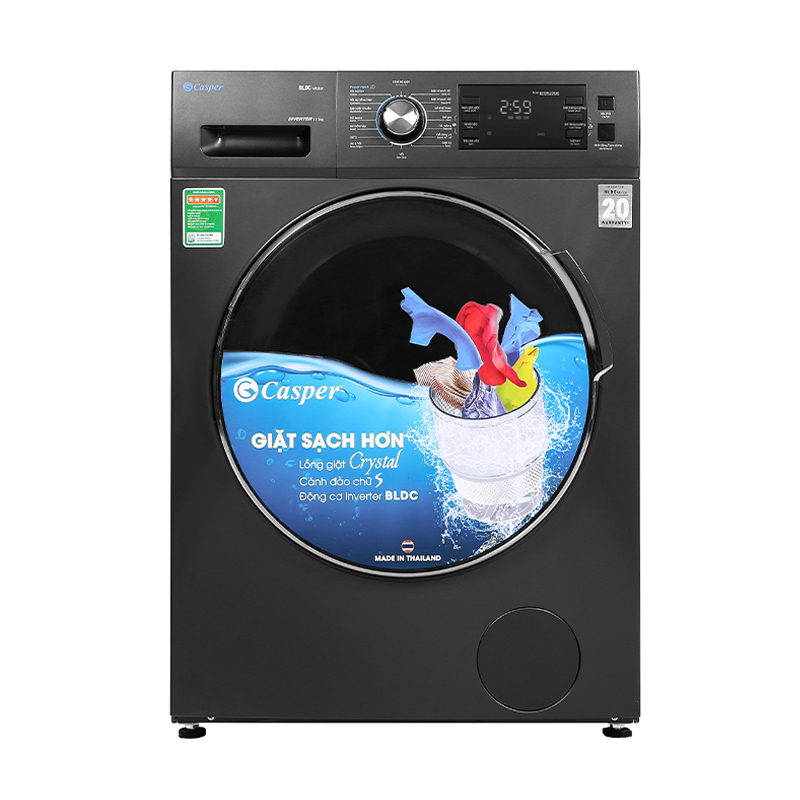 Máy giặt Casper Inverter 12.5 kg WF-125I140BGB
