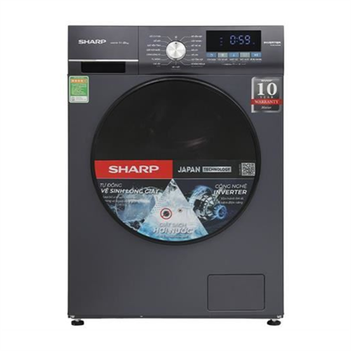Máy giặt Sharp Inverter 11 kg ES-FM110CB-SB 0