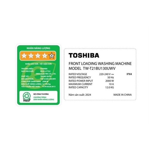 Máy giặt Toshiba Inverter 12 kg TW-T21BU130UWV(MG) 3