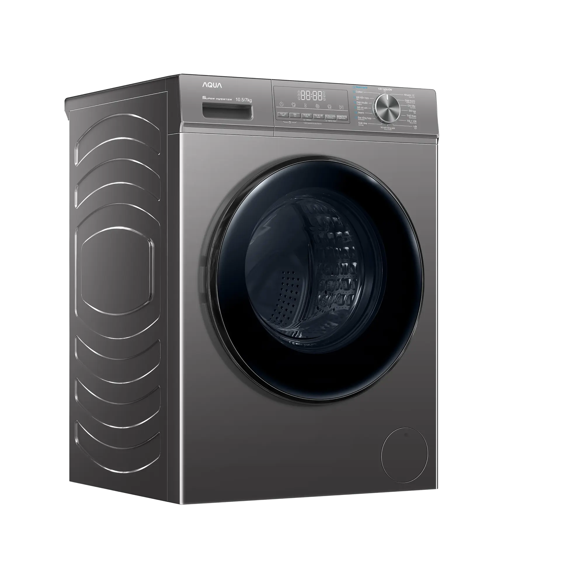 Máy giặt và sấy lồng ngang Aqua AQD-AH1051J.PS 1