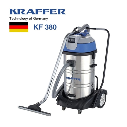 Máy hút bụi công nghiệp KRAFFER Model: KF 380 (03motor) + Bộ KIT hút nước sàn