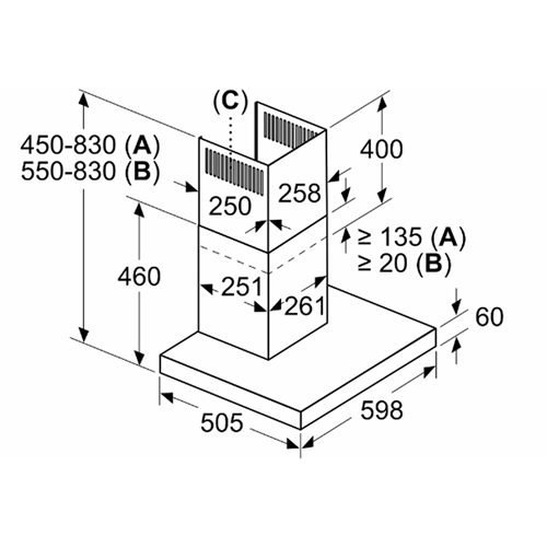 MÁY HÚT MÙI BOSCH DWB67BK61T 3