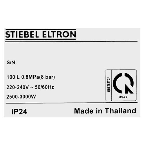 Máy nước nóng gián tiếp Stiebel Eltron 100 lít 2500W ESH 100 H Plus T-VN 5