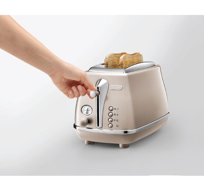 Máy nướng bánh mì DeLonghi Icona Metallics CTOT2103.BG/.GY 2