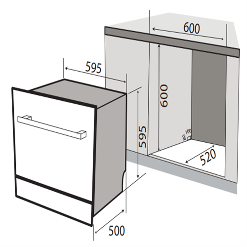 Máy Rửa Chén 10 Bộ KAFF KF-BIV810S 2