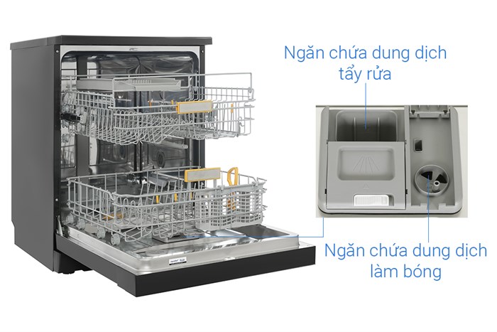 Máy rửa chén độc lập Comfee CDWEF1401HB-W-VN 16