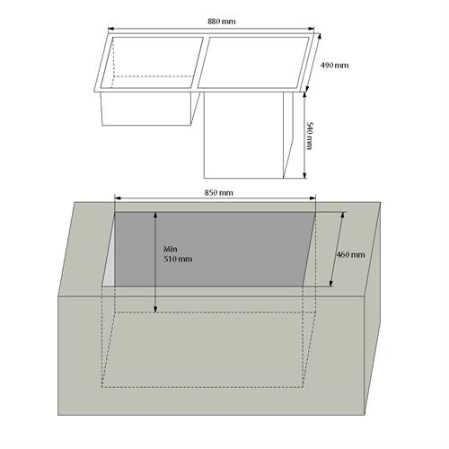 Máy Rửa Chén Kết Hợp Chậu Rửa Chén KAFF KF-SWM6 1