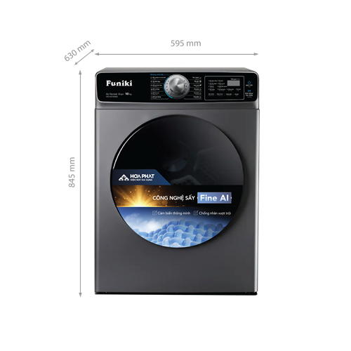 Máy sấy thông hơi Funiki HD V6100AG 10kg 1