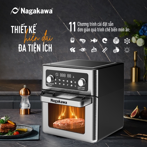 Nồi chiên không dầu 12L Nagakawa NAG3304 7