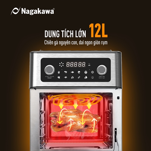 Nồi chiên không dầu 12L Nagakawa NAG3304 1