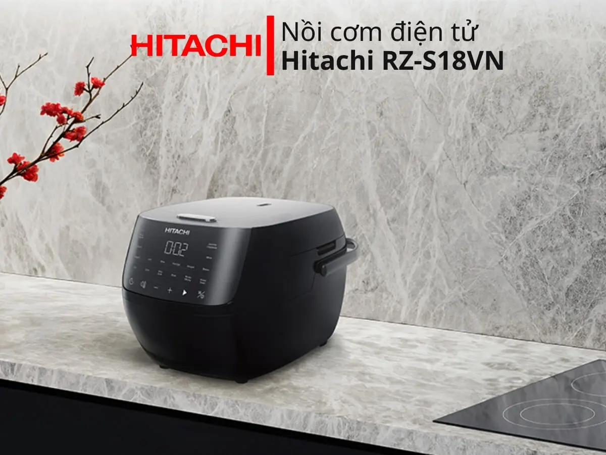 Nồi cơm điện tử 1,8L Hitachi RZ-S18VN(BK) 2