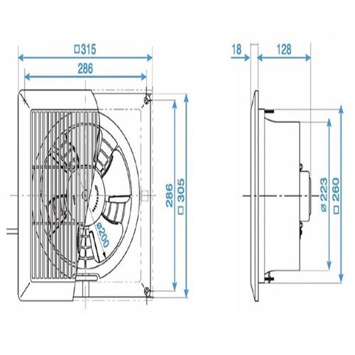 Quạt hút âm trần FV-20CUT1 Panasonic 2