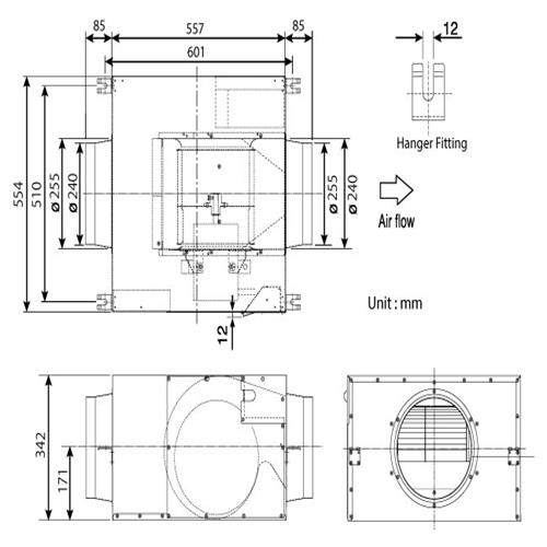 Quạt Hút Cabinet 3 pha FV-28NX3 Panasonic 2