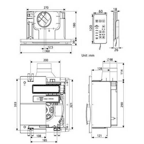 Quạt hút sưởi FV-30BG3 Panasonic 3