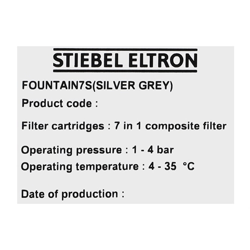 Thiết bị lọc nước UF Stiebel Eltron Fountain 7S 1 lõi 8