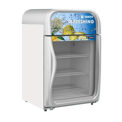 Tủ đông đứng mini mặt kính Sanden Intercool SNR-0100 100L