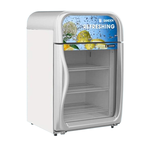 Tủ đông đứng mini mặt kính Sanden Intercool SNR-0100 100L 0