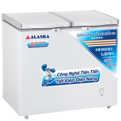 Tủ Đông/Mát ALASKA 250 Lít BCD-3068N (lồng nhôm)