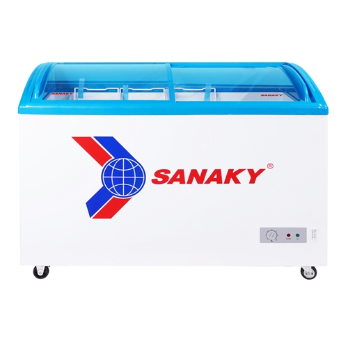 Tủ đông Sanaky VH 402KW, 312 lít, 1 ngăn đông, 1 ngăn mát, dàn lạnh nhôm, nắp kính lùa